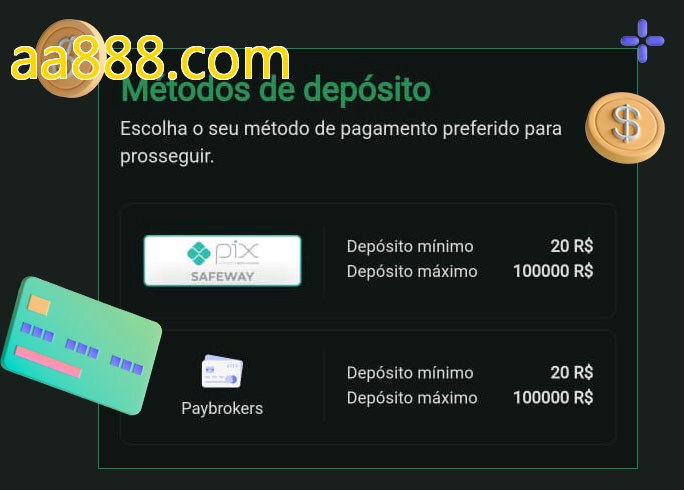 O cassino aa888.combet oferece uma grande variedade de métodos de pagamento